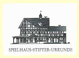 Spielhaus-Stifter-Urkunde